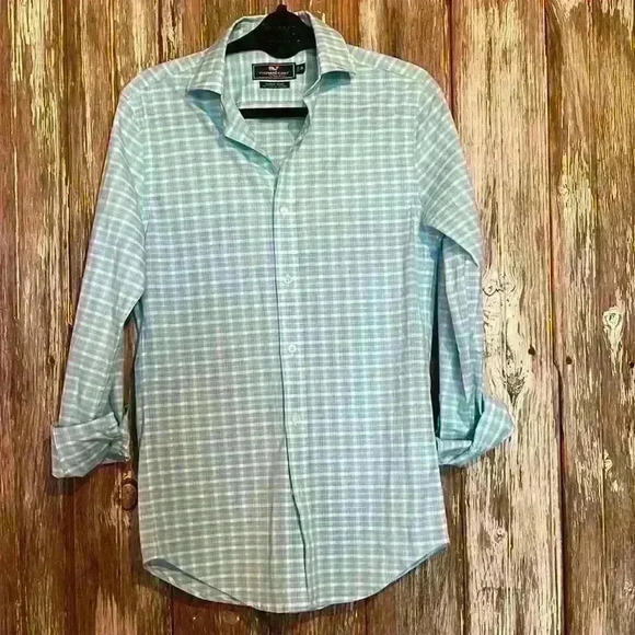 EUC MEN’S/WOMEN’S VINEYARD VINES COOPER BUTTON DOWN SHIRT - Picture 1 of 3